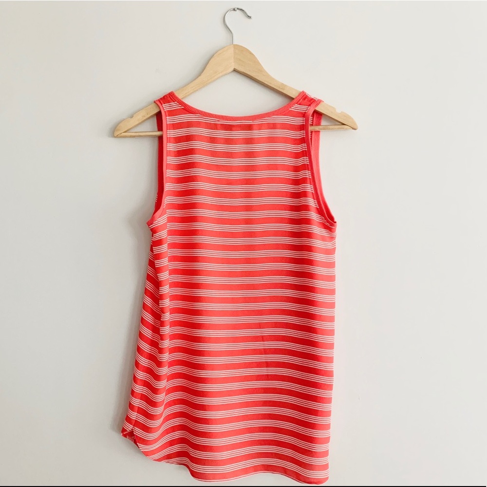 NWT Loft Pink & White Striped Sleeveless Blouse - Picture 8 of 8